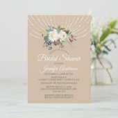 休日は花花束のブライダルシャワーをつけます 招待状 (スタンド正面)