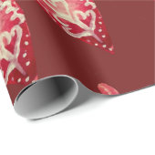 休日は赤いハートをもてあそびます ラッピングペーパー (ロールコーナー)