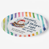 休日は、あなたのような友達とおもしろいである。 ペーパープレート (アングル)