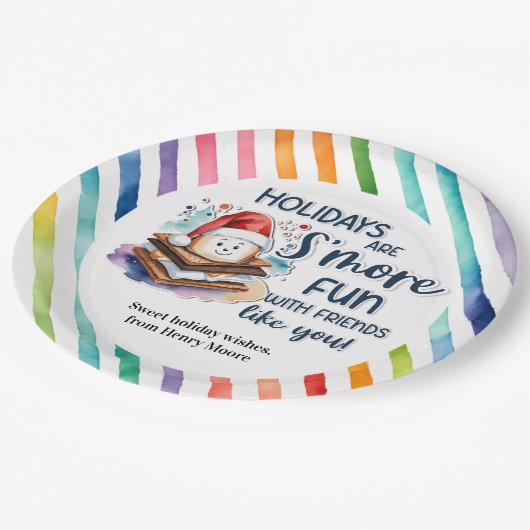 休日は、あなたのような友達とおもしろいである。 ペーパープレート (アングル)