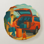 休日は ラウンドクッション (裏面)
