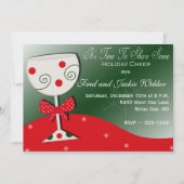 休日またはクリスマスパーティの招待状 招待状 (正面)