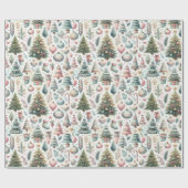 休日をテーマにしたクリスマスラッピング紙 ラッピングペーパー (フラット)