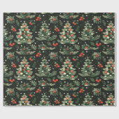 休日をテーマにしたクリスマスラッピング紙 ラッピングペーパー (フラット)