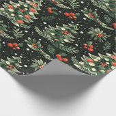 休日をテーマにしたクリスマスラッピング紙 ラッピングペーパー (角)