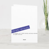 休日を憎むIハート シーズンカード (裏面)