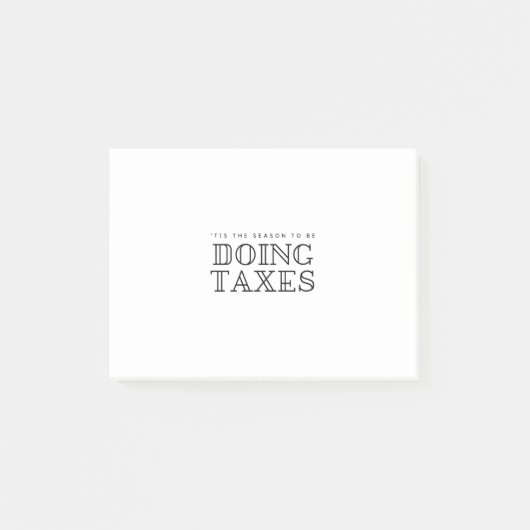 「休日を申し立てる税金を課す季節だH ポストイット (正面)