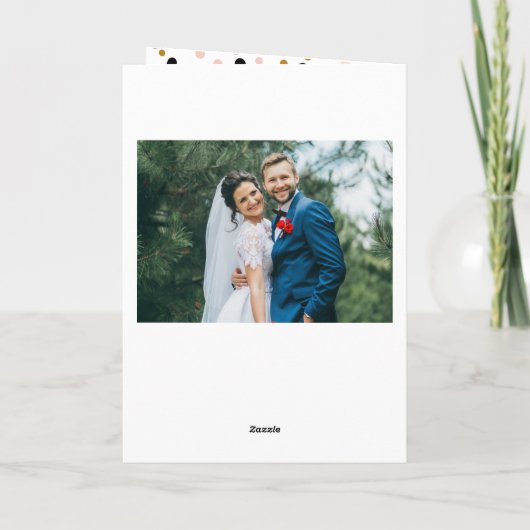 休日を結婚している新婚者からの白い挨拶 シーズンカード (裏面)