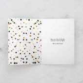 休日を結婚している新婚者からの白い挨拶 シーズンカード (内部)