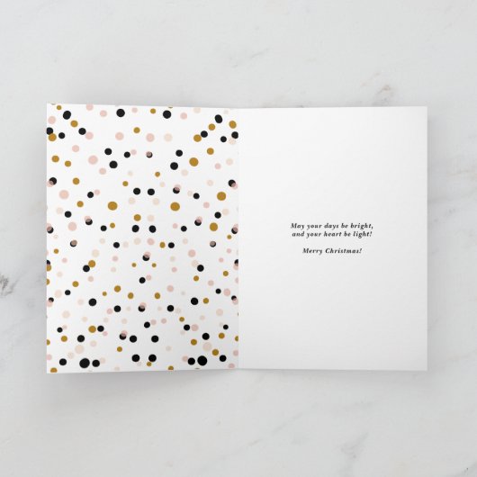 休日を結婚している新婚者からの白い挨拶 シーズンカード (内部)