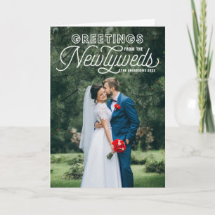 休日を結婚している新婚者からの白い挨拶 シーズンカード