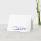 休日を見ることは挨拶またはメッセージカードを主演します シーズンカード (裏面)