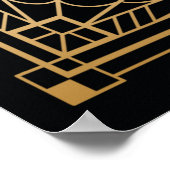 休日アールデコ1920sウェルカムサイン ポスター (角)