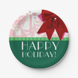 休日アールデコ ペーパープレート