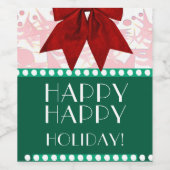 休日アールデコ ワインラベル (シングルラベル)