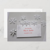 休日エレガントとクリスマス日付カードを保存 案内ポストカード (正面/裏面)