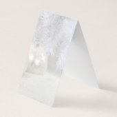 休日エレガントのテントイヤリング表示カード 名刺 (裏面)