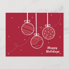 休日エレガントオーナメント シーズンポストカード