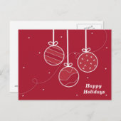 休日エレガントオーナメント シーズンポストカード (正面/裏面)