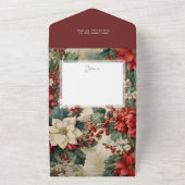 休日エレガントフローラ写真 オールインワン招待状 (外側)