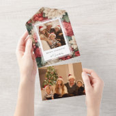 休日エレガントフローラ写真 オールインワン招待状 (貼ってはがせる)