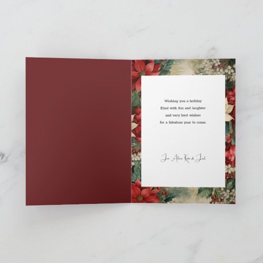 休日エレガントフローラ写真 シーズンカード (内部)