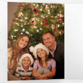 休日エレガントフローラ写真 三つ折りカード (内部最初)