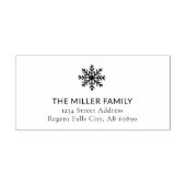 休日エレガント差出人住所スタンプ セルフインキングスタンプ (デザイン)