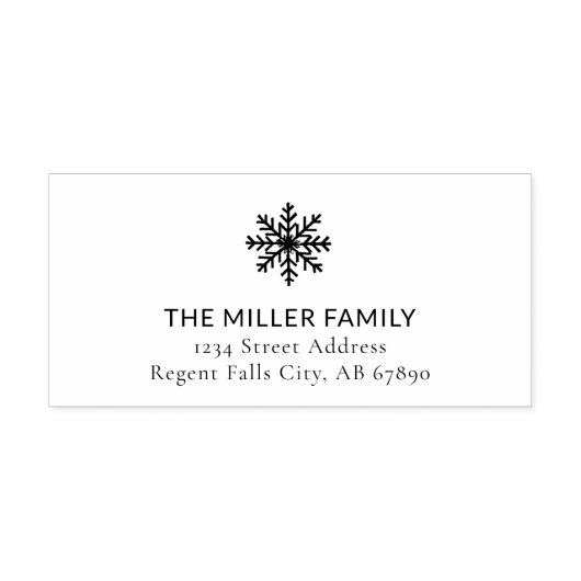 休日エレガント差出人住所スタンプ セルフインキングスタンプ (デザイン)