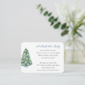 休日エレガント赤ちゃんシャワーベビー用の本を持ってくる エンクロージャーカード (スタンド正面)