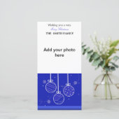 休日オーナメントのフォトカード シーズンカード (スタンド正面)