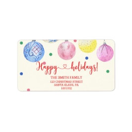 休日オーナメントクリスマスラベル ラベル