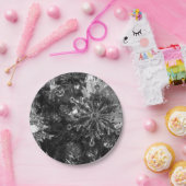 休日オーナメントグレースケール ペーパープレート (パーティー)