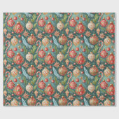 休日オーナメントパターン ラッピングペーパー (フラット)