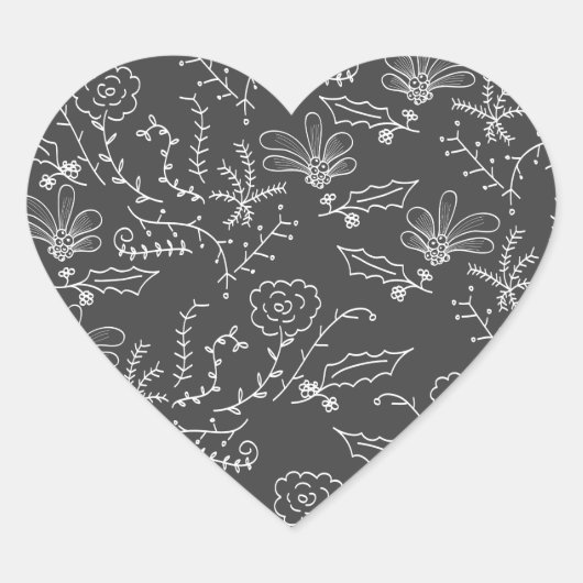 休日オーナメント ハートシール (正面)