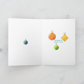 休日オーナメント – ファセットカラー シーズンカード (内部)