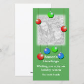 休日オーナメント（高） シーズンカード (正面/裏面)