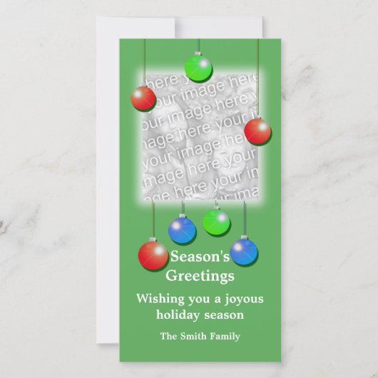 休日オーナメント（高） シーズンカード (正面)