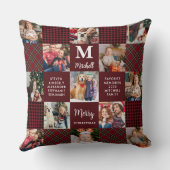 休日カスタムのパッチワークプレイドファミリー15写真 クッション (裏面)