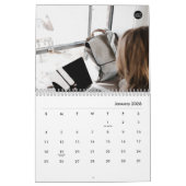 休日カスタムのロ企業のゴのビジネス写真 カレンダー (1月 2026)