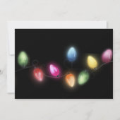 休日カラフル文字列ライトモノグラムノートカード ノートカード (裏面)