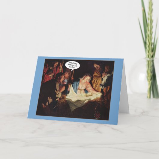 休日カードのHashtagのユーモア シーズンカード (正面)