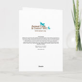 休日カード"ベビー冷たい外側 シーズンカード (裏面)