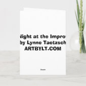 休日カード: Improvの夜 シーズンカード (裏面)