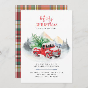 休日クリスマスホーム移動する 案内状