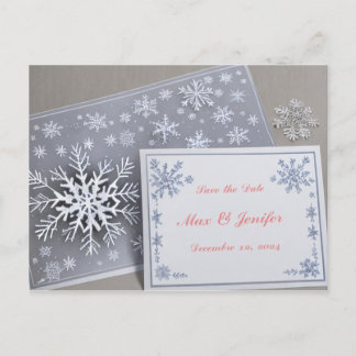 休日クールとクリスマスの結婚式の日付を保存 案内ポストカード