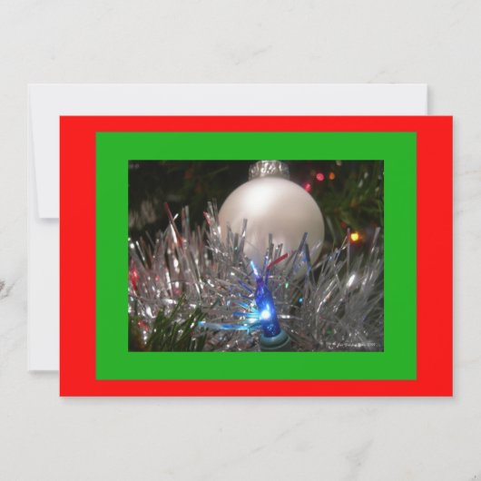 休日グリッターパーティの招待状 招待状 (正面)