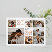 休日グリッド |フォトモダンコラージュ箔カード 箔シーズンカード (立ち正面)