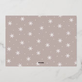 休日グリッド |フォトモダンコラージュ箔カード 箔シーズンカード (裏面)