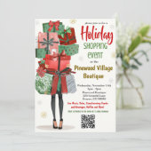 休日ショッピングイベント招待状 招待状 (スタンド正面)